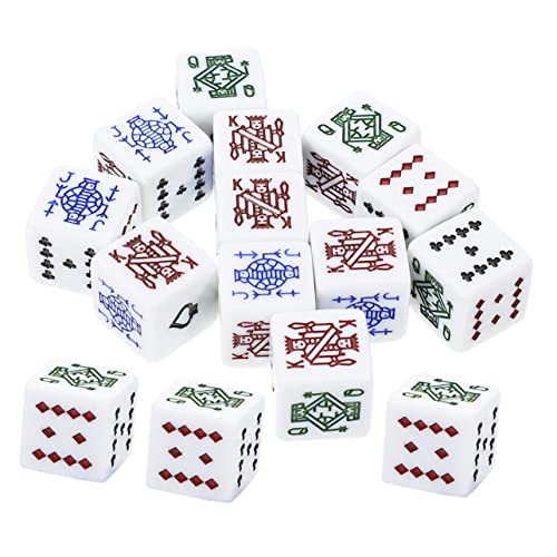 GALPADA 16 Stück Weiße Pokerfarbe Lügner Requisite große Trick Mini SAGT Board Games brettspiele Spielzubehör partyspiel trinkspiele tragbare Partyzubehör Acryl von GALPADA