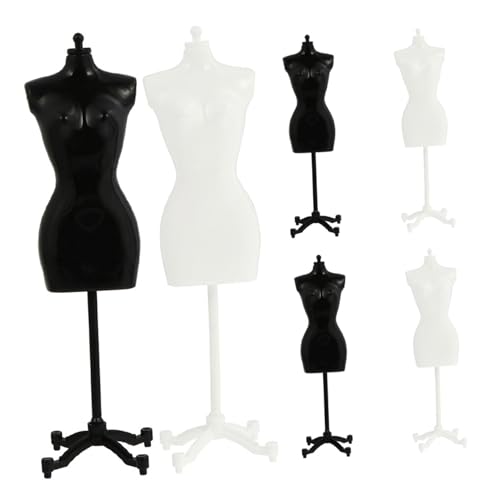 GALPADA 18 Stck. Teiliges Puppenkleiderständer Schwarzem und Weißem Kunststoff Stabiler Puppen-Mannequin-Halter zur Präsentation von Puppenkleidung Geeignet für Babypuppen und GALPADA 18 Stck. Teiliges Puppenkleiderständer Schwarzem und Weißem Kunststoff Stabiler Puppen-Mannequin-Halter zur Präsentation von Puppenkleidung Geeignet für Babypuppen und von GALPADA