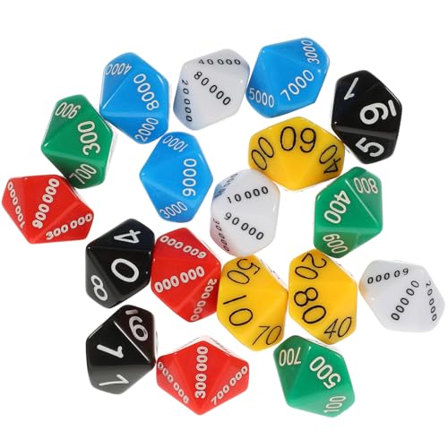 GALPADA 18 Stück Teiliges Farbige Polyedrische Würfel Vielseitige Spielwürfel für Brettspiele Partys und Lehrprojekte Geeignet für Bars und Familientreffen GALPADA 18 Stück Teiliges Farbige Polyedrische Würfel Vielseitige Spielwürfel für Brettspiele Partys und Lehrprojekte Geeignet für Bars und Familientreffen von GALPADA