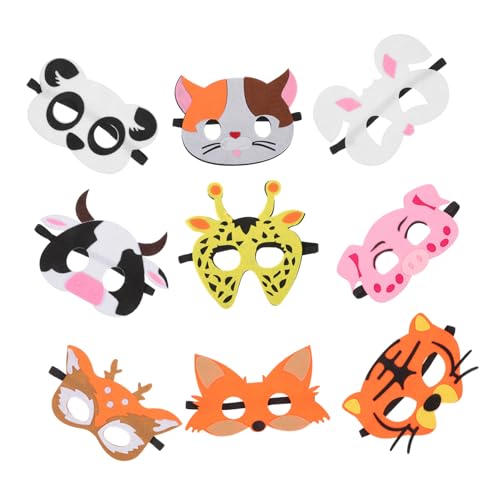 GALPADA 18Stücke Tiermasken aus Filz für Lustige Halloween Cosplay Masken Tierische Gesichtsmasken für Partys und Festlichkeiten und Jugendliche GALPADA 18Stücke Tiermasken aus Filz für Lustige Halloween Cosplay Masken Tierische Gesichtsmasken für Partys und Festlichkeiten und Jugendliche von GALPADA