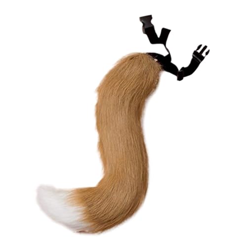 GALPADA 1PC Verstellbarer Kunstfell Für Halloween Und Cosplay Kostüme Fluffiger Fuchs Und Camel Für Partys Und Kostüme Zubehör von GALPADA