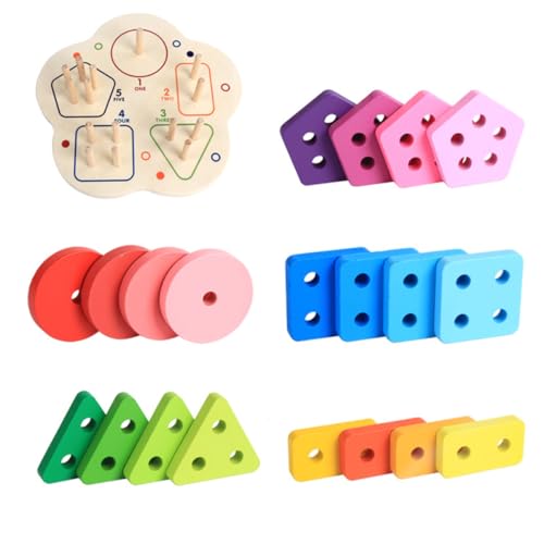 GALPADA 1Satz Bausteine für Geometrisches Lernspielzeug zur Farberkennung Teilig Langlebig und Sicher für Frühkindliche Entwicklung GALPADA 1Satz Bausteine für Geometrisches Lernspielzeug zur Farberkennung Teilig Langlebig und Sicher für Frühkindliche Entwicklung von GALPADA