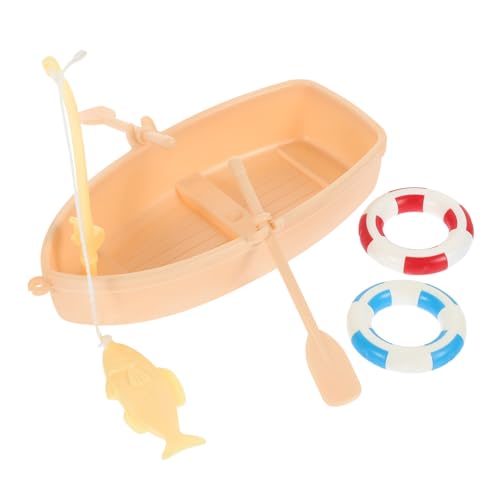 GALPADA 1Satz Fischerboot Set Für Puppenhaus Dekoratives Mit Realistischem Design Für Miniaturzimmer Und Stabil Und Langlebig von GALPADA