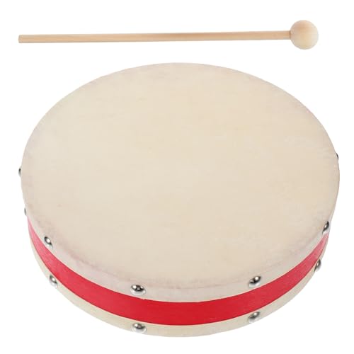 GALPADA 1Satz Handtrommel für Lerninstrument aus Holz mit Schlägel Doppelseitige Percussion für Auftritte Musikfestivals und Feiern Robuste und Langlebige Ausführung GALPADA 1Satz Handtrommel für Lerninstrument aus Holz mit Schlägel Doppelseitige Percussion für Auftritte Musikfestivals und Feiern Robuste und Langlebige Ausführung von GALPADA