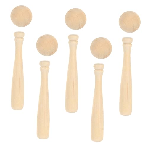 GALPADA 1Satz Holz Baseballschläger Set Teiliges DIY Bastelset mit Unvollendeten Schlägern und Bällen Kreative Handwerksprojekte und Dekorationen Sicheres Glattes GALPADA 1Satz Holz Baseballschläger Set Teiliges DIY Bastelset mit Unvollendeten Schlägern und Bällen Kreative Handwerksprojekte und Dekorationen Sicheres Glattes von GALPADA