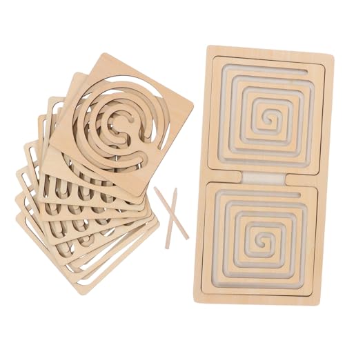 GALPADA 1Satz Holzspielzeug Set für Puzzle Feinmotorik und Kognitiven Fähigkeiten Spaß Bildung für Kleinkinder Einzigartiges Design zur Verbesserung der Konzentration GALPADA 1Satz Holzspielzeug Set für Puzzle Feinmotorik und Kognitiven Fähigkeiten Spaß Bildung für Kleinkinder Einzigartiges Design zur Verbesserung der Konzentration von GALPADA