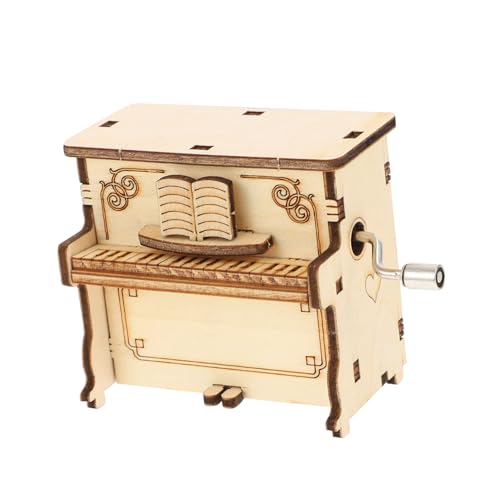 GALPADA 1Satz Klavier Musikbox Puzzle Für DIY Holz Modell Pädagogisches Bastelspielzeug Feinmotorik Einfach Zusammenzubauen von GALPADA