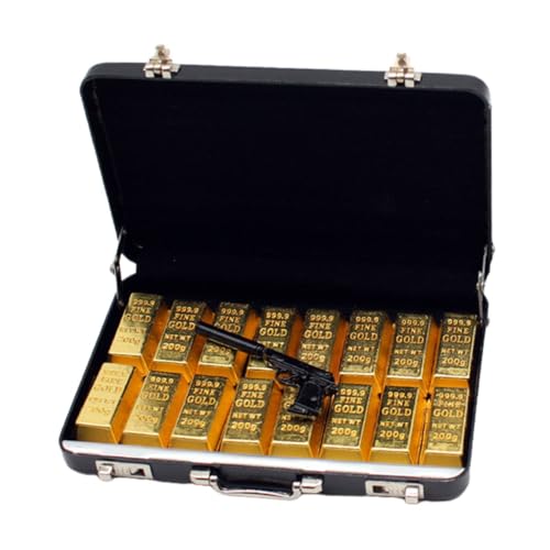 GALPADA 1Satz Koffer Teiliges Modell Für Puppenhaus Dekoration Exquisite Deko Elemente Gold Für DIY Mini Landschaften Und Kreative von GALPADA