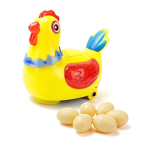 GALPADA 1Satz Kreatives Elektrisches Huhn Lustige Eierlegende Henne für Eier aus Umweltfreundlichem ohne Batterie Zufälliger Farbe Kinderspielzeug von GALPADA