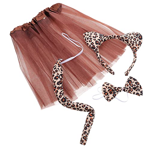 GALPADA 1Satz Leopard Kostümset für Teilig mit Rock Haarreif Fliege und für Karneval Fasching und Cosplay Events Hochwertige Kostümrequisiten aus Langlebigem Material GALPADA 1Satz Leopard Kostümset für Teilig mit Rock Haarreif Fliege und für Karneval Fasching und Cosplay Events Hochwertige Kostümrequisiten aus Langlebigem Material von GALPADA