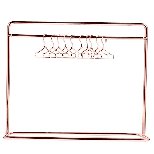 GALPADA 1Satz Mini Puppen Kleiderbügel Teiliges Rack für Puppenbekleidung Roségold Platzsparend und Robust für Puppenschränke und Puppenzubehör GALPADA 1Satz Mini Puppen Kleiderbügel Teiliges Rack für Puppenbekleidung Roségold Platzsparend und Robust für Puppenschränke und Puppenzubehör von GALPADA