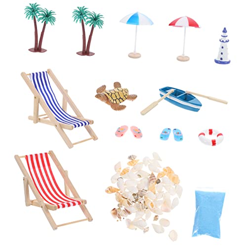 GALPADA 1Satz Mini Strand Dekoration Teiliges Puppenhaus Zubehör für Micro Beach Szenen Liegestuhl und Mehr für Kreative Miniatur Landschaften GALPADA 1Satz Mini Strand Dekoration Teiliges Puppenhaus Zubehör für Micro Beach Szenen Liegestuhl und Mehr für Kreative Miniatur Landschaften von GALPADA