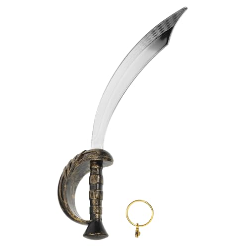 GALPADA 1Satz Piratenkostüm Zubehör Set Teiliges Cosplay Spielzeugschwert Ohrringe für Halloween Karneval Mottopartys Langlebig Spaß von GALPADA