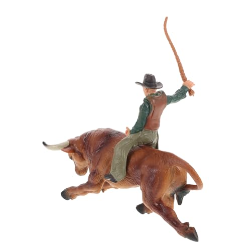 GALPADA 1Satz Simulierter Cowboy mit Stierfigur Realistisches und Tiermodell aus Harz für Dekoration im Wohnzimmer Schlafzimmer und Büro Leicht und Detailreich GALPADA 1Satz Simulierter Cowboy mit Stierfigur Realistisches und Tiermodell aus Harz für Dekoration im Wohnzimmer Schlafzimmer und Büro Leicht und Detailreich von GALPADA