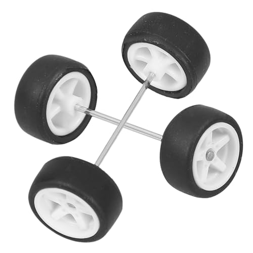 GALPADA 1Satz Spielzeugautmodelle Robuste Ersatzreifen Für Rc Fahrzeuge Elegante Weiße Reifen Für Miniaturautos Spielzeugautozubehör Für Erwachsene von GALPADA