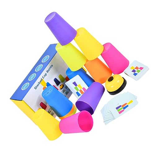 GALPADA 1Satz Stapelbecher für Pädagogisches Kleinkindspielzeug Kreativität und Sozialer Interaktion Bechern und Karten GALPADA 1Satz Stapelbecher für Pädagogisches Kleinkindspielzeug Kreativität und Sozialer Interaktion Bechern und Karten von GALPADA