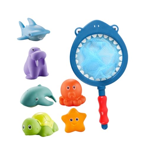 GALPADA 1Satz Teiliges Badespielzeug für Kleinkinder Tierförmiges Schwimmspielzeug mit Fischernetz für Badewanne und Pool aus Langlebigem Sicheres Material für Stundenlangen GALPADA 1Satz Teiliges Badespielzeug für Kleinkinder Tierförmiges Schwimmspielzeug mit Fischernetz für Badewanne und Pool aus Langlebigem Sicheres Material für Stundenlangen von GALPADA