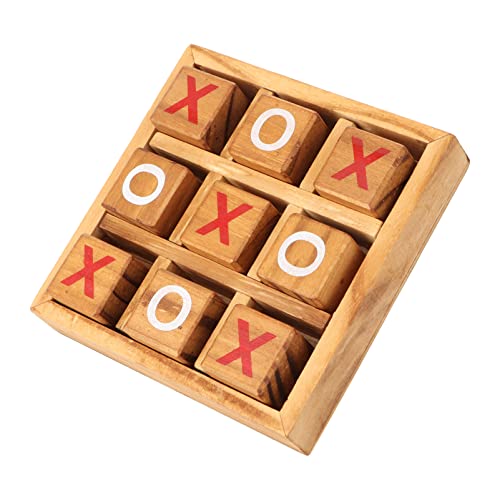 GALPADA 1Satz Toe Holzspiel Klassisches Brettspiel für Strategisches Familienspiel Problemlösungsfähigkeiten für Spieler Einfach zu Lernen GALPADA 1Satz Toe Holzspiel Klassisches Brettspiel für Strategisches Familienspiel Problemlösungsfähigkeiten für Spieler Einfach zu Lernen von GALPADA