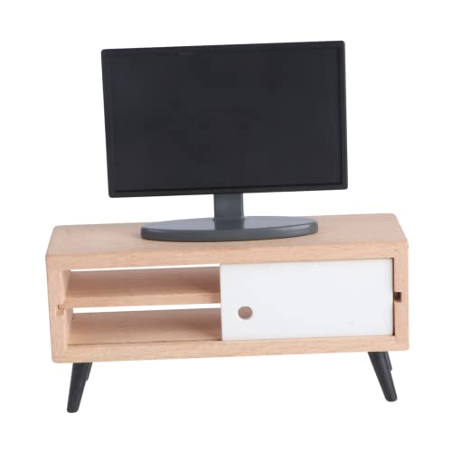 GALPADA 1Set Mini Tv Zubehör Materialien Miniaturen Kleine Dekoration Fernseher Mini Möbel Ornament Tv Modell Mini Schmuck Pretend Simulierte Appliance Kunststoff von GALPADA