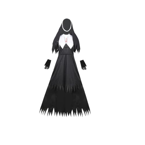 GALPADA 1Stk Halloween-Zombie-Uniform halloween verkleiden zubehör Halloween-Nonnenkostüm Die Paar halloween schminke halloween make up Parteiuniform Party-Requisite Baumwollmischung Black GALPADA 1Stk Halloween-Zombie-Uniform halloween verkleiden zubehör Halloween-Nonnenkostüm Die Paar halloween schminke halloween make up Parteiuniform Party-Requisite Baumwollmischung Black von GALPADA