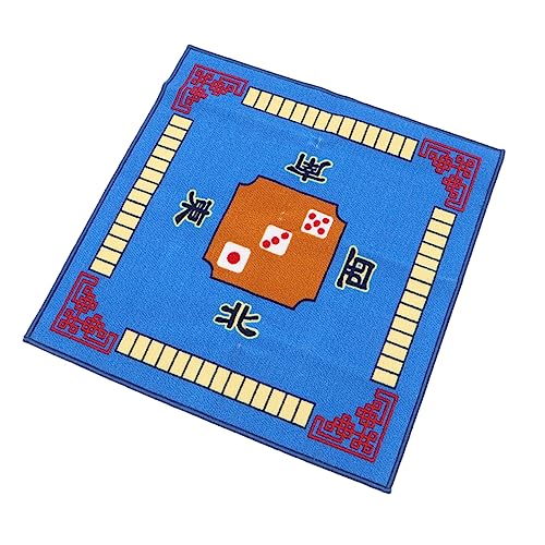 GALPADA 1Stück Mahjong Tischdecke Blau rutschfeste Matte für Mahjong und Brettspiele Geräuschreduzierung Langlebig und Strapazierfähig für Spielabende von GALPADA