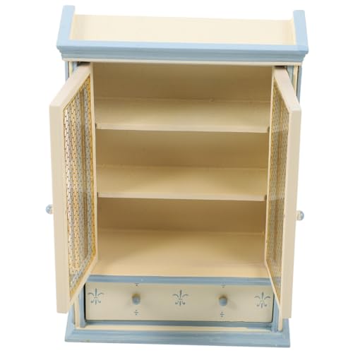 GALPADA 1Stück Mini Bücherregal Modell Aus Holz Puppenhaus Möbel Kreatives Desktop Ornament Bücherregal Für Puppenhaus Deko Holz Möbelstück von GALPADA