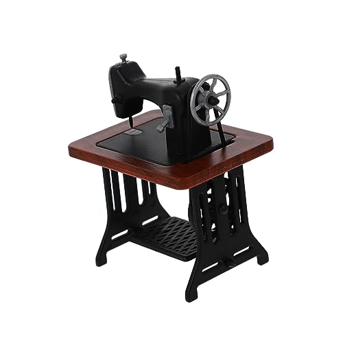 GALPADA 1Stück Mini Nähmaschine Retro Modell Für Puppenhaus Dekoration Leicht Und Langlebig Elegantes Design Für Mini Accessoire Für DIY Projekte von GALPADA