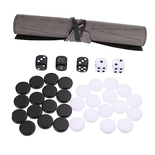 GALPADA 1Stück Tragbares PU Schachbrett Board Schwarz Hochwertiges Schachspiel für Unterwegs für Erwachsene und Leicht zu Transportieren von GALPADA