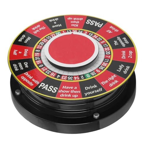 GALPADA 1Stück Trinkspiel Roulette für Ktv Rot Lustiges Partyspiel für Trinkunterhaltung Robust Vielseitig Einsetzbar für Festivals Gesellige GALPADA 1Stück Trinkspiel Roulette für Ktv Rot Lustiges Partyspiel für Trinkunterhaltung Robust Vielseitig Einsetzbar für Festivals Gesellige von GALPADA