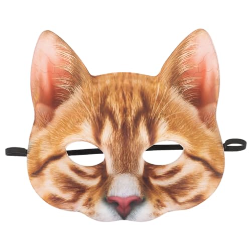 GALPADA Maske Katze Halbaugen Tierschwanz Cosplay Kostüm Unisex Design Für Maskerade Musikfestivals GALPADA Maske Katze Halbaugen Tierschwanz Cosplay Kostüm Unisex Design Für Maskerade Musikfestivals von GALPADA