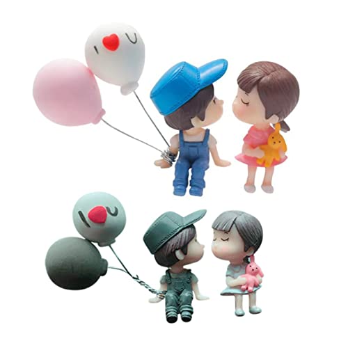GALPADA 2 Paare Auto Dekoration Niedliche Cartoon Pärchen Figuren Romantische Kuss Puppen Perfektes für Valentinstag Dekorativ für Auto Innenraum und Zuhause GALPADA 2 Paare Auto Dekoration Niedliche Cartoon Pärchen Figuren Romantische Kuss Puppen Perfektes für Valentinstag Dekorativ für Auto Innenraum und Zuhause von GALPADA