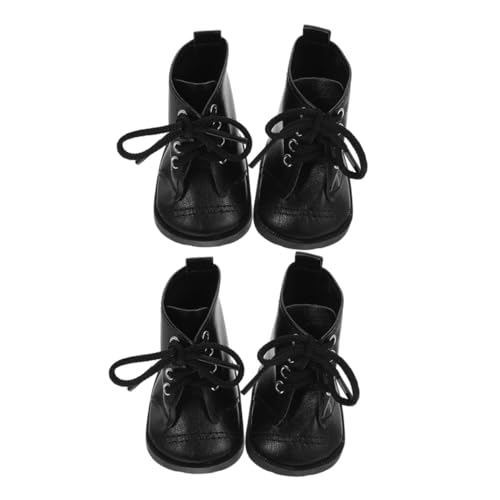GALPADA 2 Paare Stiefel Kleid Puppen für Mädchen Blau hoch Miniatur-Schuhe Schuhe für Puppen Mini-Schuhe Black GALPADA 2 Paare Stiefel Kleid Puppen für Mädchen Blau hoch Miniatur-Schuhe Schuhe für Puppen Mini-Schuhe Black von GALPADA