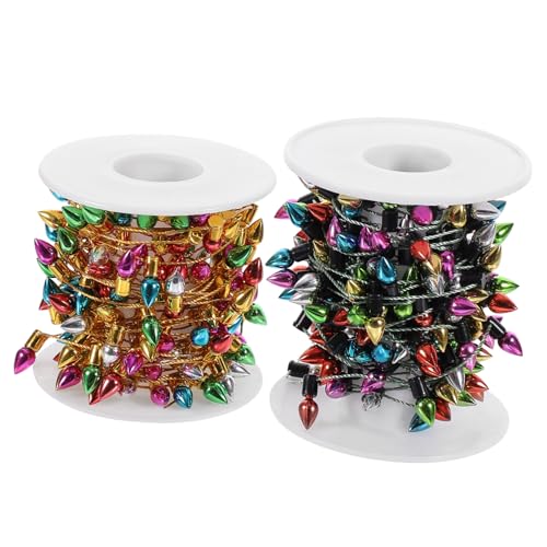 GALPADA 2 Rollen Simulations-Lichterkette für Schlafzimmer und Puppenhaus Weihnachts-deko mit Miniatur Led-Lichter Batteriebetrieben Vielseitig Einsetzbar für Wohnraum und Feierlichkeiten GALPADA 2 Rollen Simulations-Lichterkette für Schlafzimmer und Puppenhaus Weihnachts-deko mit Miniatur Led-Lichter Batteriebetrieben Vielseitig Einsetzbar für Wohnraum und Feierlichkeiten von GALPADA