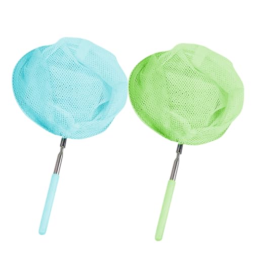 GALPADA 2 STÜCK Teiliges Teleskop Fangnetz für Ausziehbar und Leicht Geeignet für Insekten Schmetterlings und Kleine Fischfang Robustes Material für Outdoor Spiel und Zufällige Farbe von GALPADA