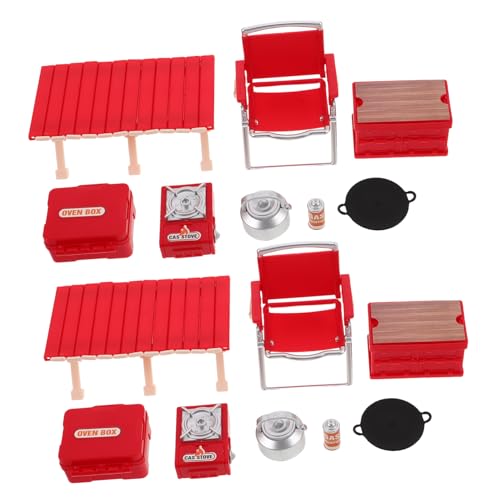 GALPADA 2 Sätze Camping Spielset mit Mini Klappstuhl Picknicktisch und Simuliertem Kocher Tragbares Outdoor Zubehör für Rollenspiele und Kreatives Drinnen und Draußen GALPADA 2 Sätze Camping Spielset mit Mini Klappstuhl Picknicktisch und Simuliertem Kocher Tragbares Outdoor Zubehör für Rollenspiele und Kreatives Drinnen und Draußen von GALPADA