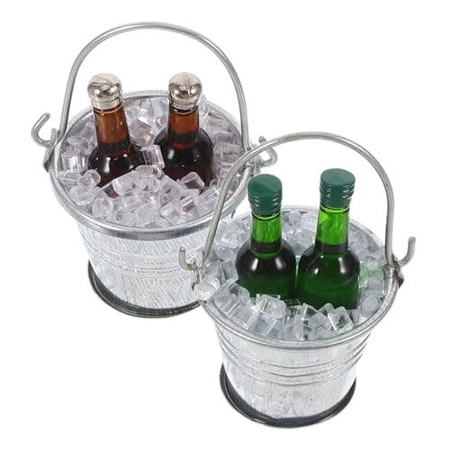 GALPADA 2 Sätze Dollhouse Bar Dekor Miniatur Bierflaschen Eiswürfel Eimer Puppenhaus Zubehör Realistische Mini Ice Cube Buckets für Puppenhaus Dekoration GALPADA 2 Sätze Dollhouse Bar Dekor Miniatur Bierflaschen Eiswürfel Eimer Puppenhaus Zubehör Realistische Mini Ice Cube Buckets für Puppenhaus Dekoration von GALPADA