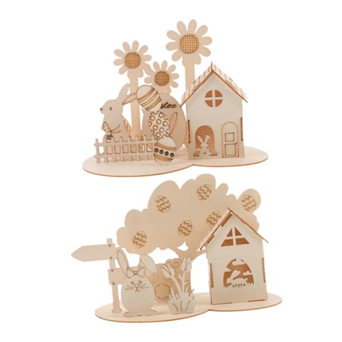 GALPADA 2 Sätze Easter Wooden Puzzle DIY Puzzle Dekoration für Handfertigkeitsspielzeug für Osterfeiern Langlebig und Unterhaltsam GALPADA 2 Sätze Easter Wooden Puzzle DIY Puzzle Dekoration für Handfertigkeitsspielzeug für Osterfeiern Langlebig und Unterhaltsam von GALPADA