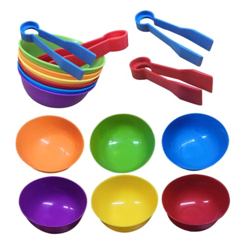 GALPADA 2 Sätze Farbsortierbecher Mathematik -Lernspielzeug Kinderspielzeug passendes Spielspielzeug Farbsortierendes Sinnesspielzeug sortieren Spiele sortieren Plastik von GALPADA