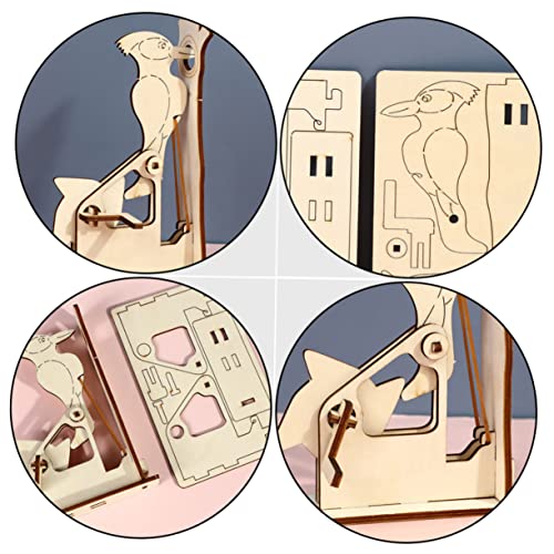 GALPADA 2 Sätze Holzpuzzle DIY Holz Specht Montage Modell Pädagogisches Bastelspielzeug für Jungen Mädchen Fördert Kreativität und Feinmotorik Sicheres Glattes Holz von GALPADA