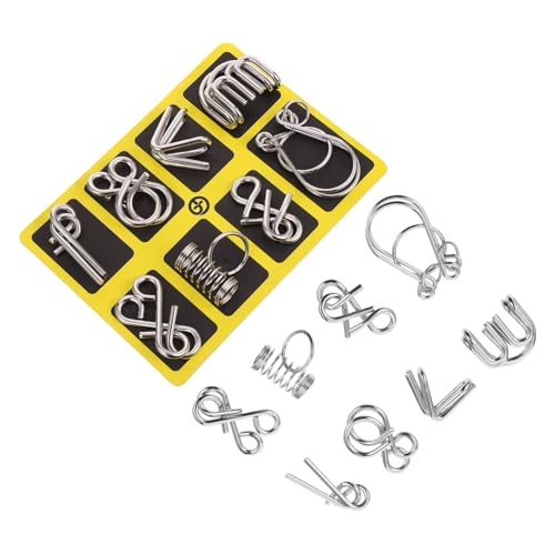 GALPADA 2 Sätze Metall Ring Puzzle Teiliges Disentanglement Puzzle Gehirntrainer für Erwachsene Traditionelles Chinesisches Rätselspiel Verschiedene Schwierigkeitsgrade Interaktives GALPADA 2 Sätze Metall Ring Puzzle Teiliges Disentanglement Puzzle Gehirntrainer für Erwachsene Traditionelles Chinesisches Rätselspiel Verschiedene Schwierigkeitsgrade Interaktives von GALPADA