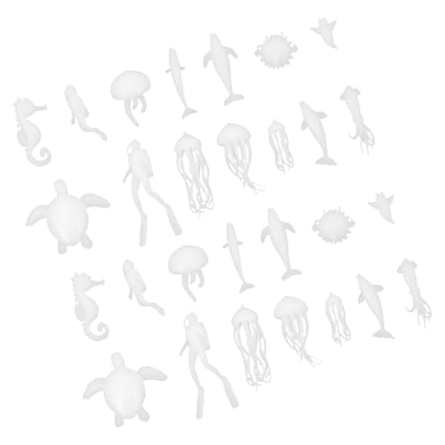 GALPADA 2 Sätze Miniatur Meeres Tier Figuren Epoxidharz Füller DIY Druck Meerestiere Kreativ Basteln Handwerk von GALPADA