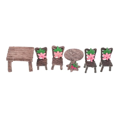 GALPADA 2 Sätze Miniatur gartenmöbel Set Resin Tisch Stühle für Puppenhaus Mikro Landschaft Dekoration Miniatur Garten Zubehör für Bastelarbeiten und Outdoor Deko GALPADA 2 Sätze Miniatur gartenmöbel Set Resin Tisch Stühle für Puppenhaus Mikro Landschaft Dekoration Miniatur Garten Zubehör für Bastelarbeiten und Outdoor Deko von GALPADA