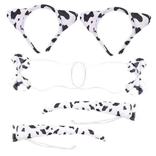 GALPADA 2 Sätze Niedliches Kuh Ohren Haarband aus Leichtes Bequemes Tierkostüm Zubehör für Halloween Partys Cosplay und Bühnenauftritte von GALPADA