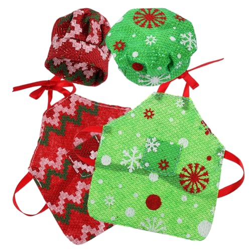 GALPADA 2 Sätze Puppenschürze und Kochmütze aus Weichem Dekoratives Mini Accessoire für Puppenkleidung Foto Requisite für Kreative GALPADA 2 Sätze Puppenschürze und Kochmütze aus Weichem Dekoratives Mini Accessoire für Puppenkleidung Foto Requisite für Kreative von GALPADA