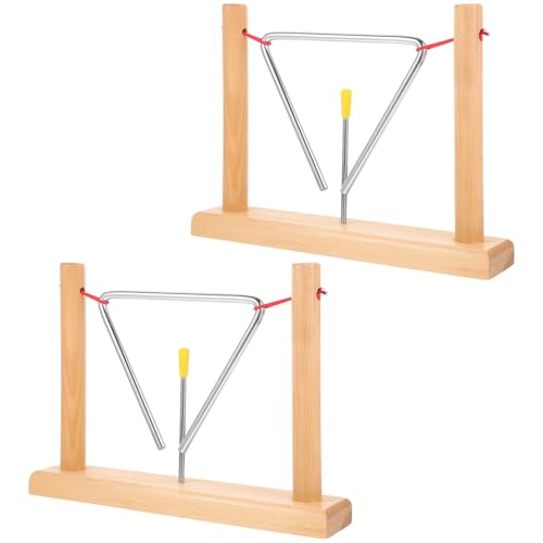 GALPADA 2 Sätze Teiliges Metall dreieck Handperkussion Instrument mit Schlägeln und Holzständern Leichtes Robustes Dreiecksglocke für Einfach Tragbar Fördert Musikalisches Interesse GALPADA 2 Sätze Teiliges Metall dreieck Handperkussion Instrument mit Schlägeln und Holzständern Leichtes Robustes Dreiecksglocke für Einfach Tragbar Fördert Musikalisches Interesse von GALPADA
