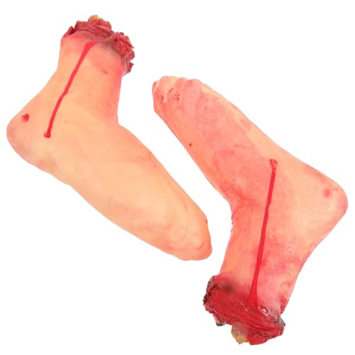 GALPADA 2 Stck. Realistische Fake Severed Feet Prop Halloween Deko Gruselig Blutige Simulation Gebrochene Füße Stabiles Material Leicht und Langlebig für Horror-Party und Scherzartikel GALPADA 2 Stck. Realistische Fake Severed Feet Prop Halloween Deko Gruselig Blutige Simulation Gebrochene Füße Stabiles Material Leicht und Langlebig für Horror-Party und Scherzartikel von GALPADA