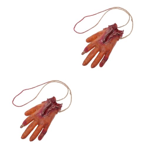 GALPADA 2 Stck. Realistische Halloween Deko Hängende Künstliche Menschenhand Gruseliges Zerbrochenes Glied Für Halloween Party Scherzartikel Und Horror Dekoration von GALPADA