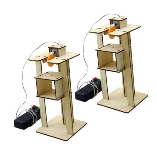 GALPADA 2 Stück DIY Holz Aufzug Bausatz Teilig Lernspielzeug Montessori Wissenschaft Experiment Pädagogisch Sicher für Jungen Mädchen Ab Jahre Kreative Stem GALPADA 2 Stück DIY Holz Aufzug Bausatz Teilig Lernspielzeug Montessori Wissenschaft Experiment Pädagogisch Sicher für Jungen Mädchen Ab Jahre Kreative Stem von GALPADA