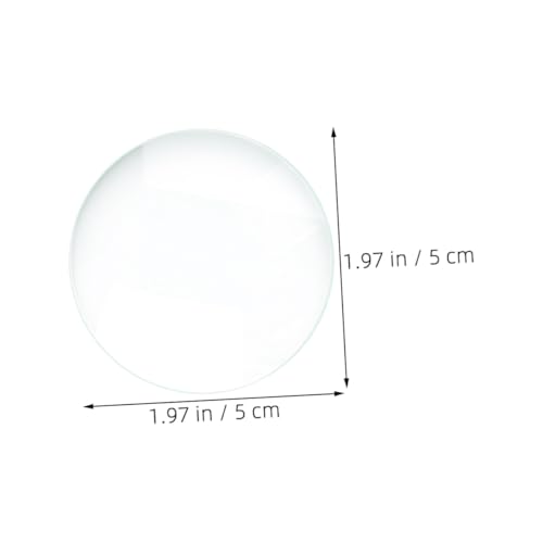GALPADA 2 Stück Doppelt Konvexe Glaslinse Brennweite Präzise Optische Linse für Unterricht Physik Experimente Labor Zubehör Transparentes Optisches Glas von GALPADA