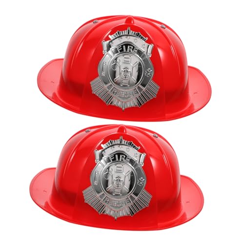 GALPADA 2 Stück Feuerwehrhelm aus Leichtem Kunststoff Realistischer Feuerwehrmann Helm für Jungen und Mädchen Bequemes Feuerwehrkostüm Zubehör für Fasching Karneval Geburtstagsparty und GALPADA 2 Stück Feuerwehrhelm aus Leichtem Kunststoff Realistischer Feuerwehrmann Helm für Jungen und Mädchen Bequemes Feuerwehrkostüm Zubehör für Fasching Karneval Geburtstagsparty und von GALPADA